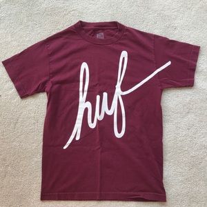 Maroon HUF Tshirt